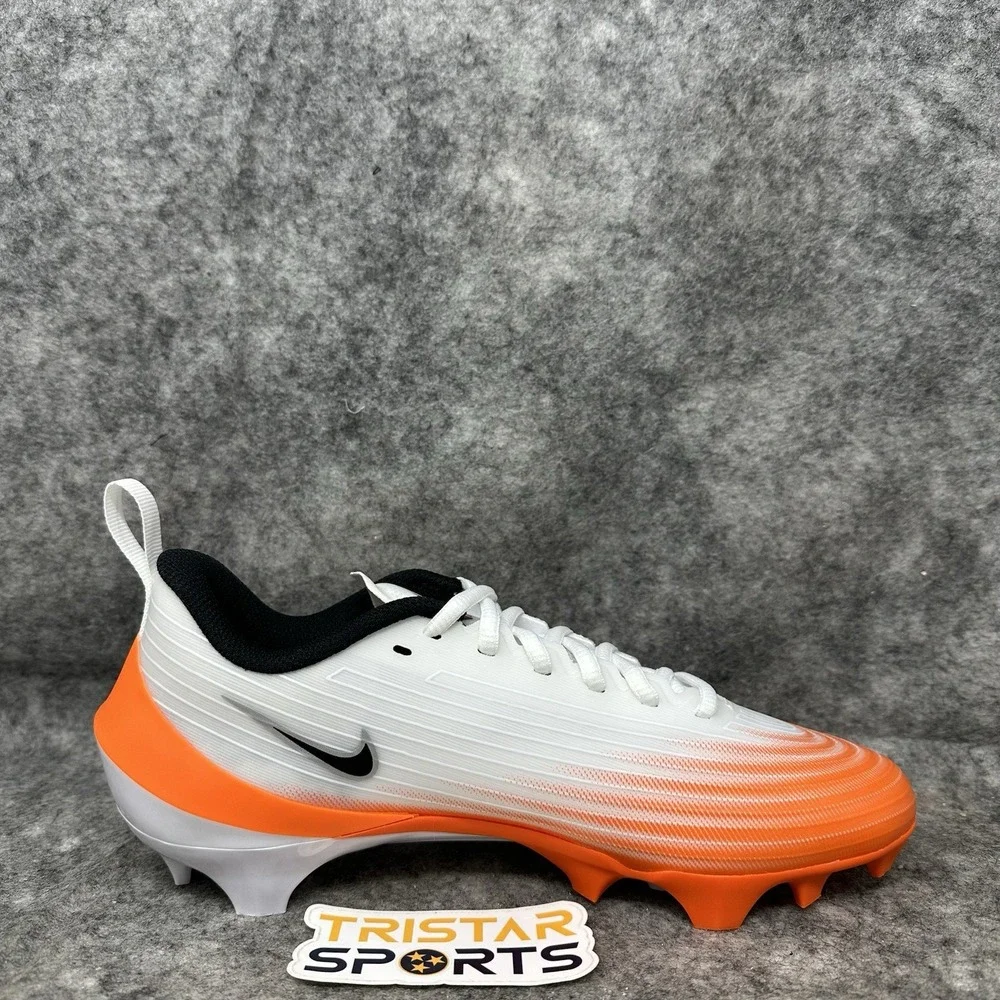Nike Vapor Speed 3 Football Cleats Mens Size 8.5 White Orange Black HM8849-104